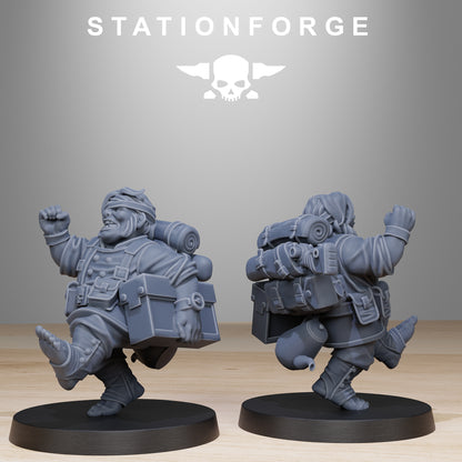 GrimGuard Skulldart Trappers 3d print table game wargame dimensione standard set da 12 miniature