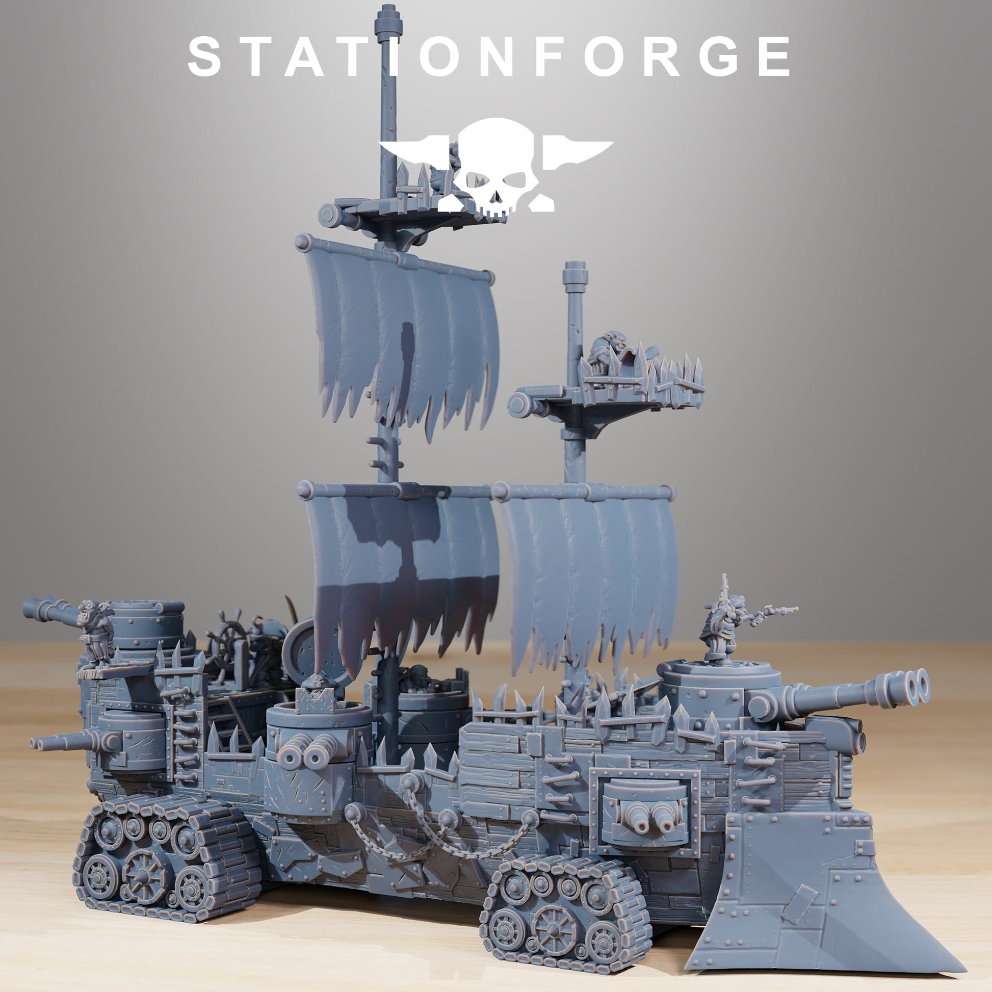 Gobs Pearl Battle Ship warhammer 3d print table game wargame standard dimension 1 Battle Ship | ModelsAndMiniature