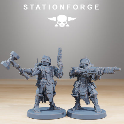 frontliners infantry table game warhammer 3d print table game wargame standard dimension set 10 miniatures