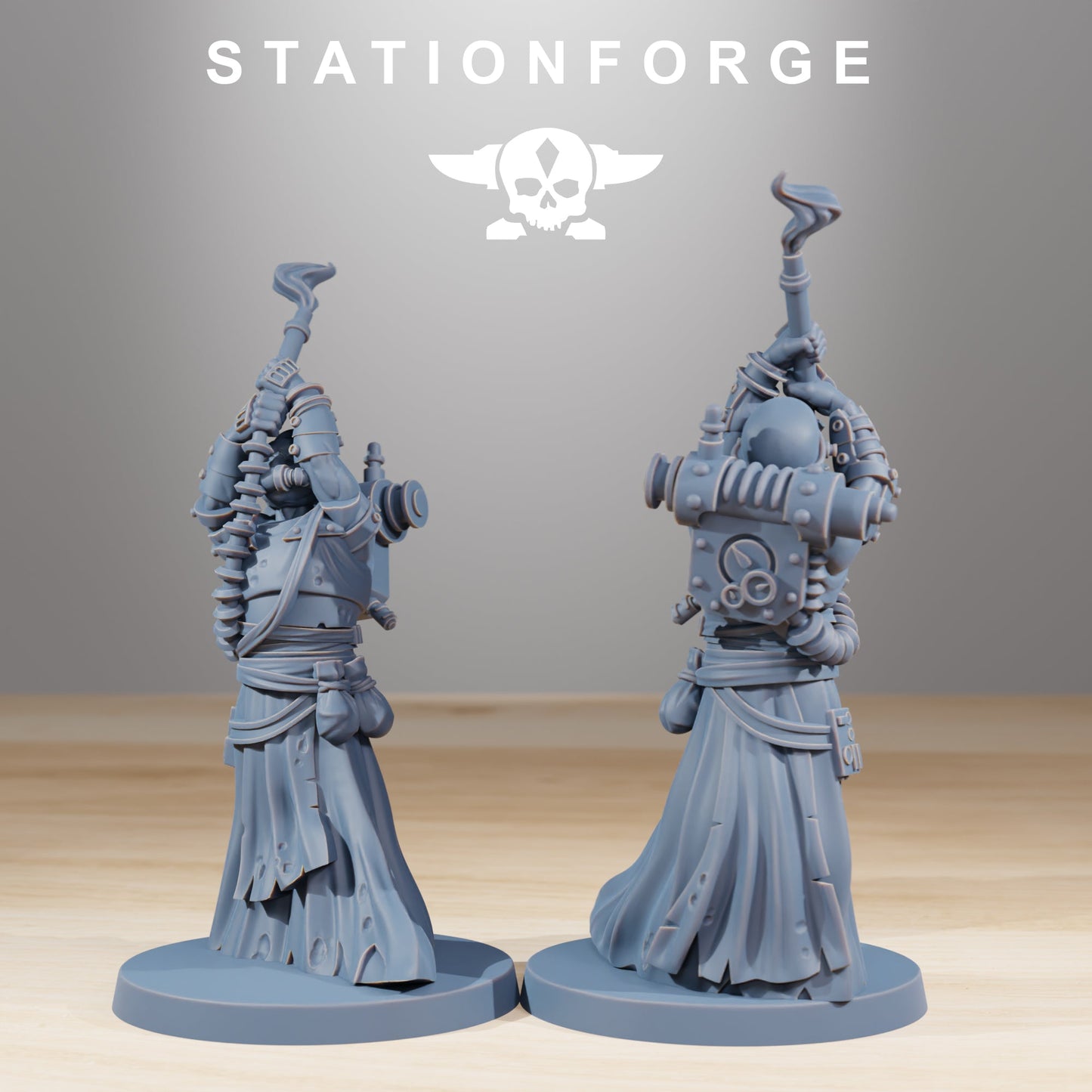 Stationforge Scavenger Cultists per table game warhammer 3d print table game wargame standard dimension set da 5 miniature