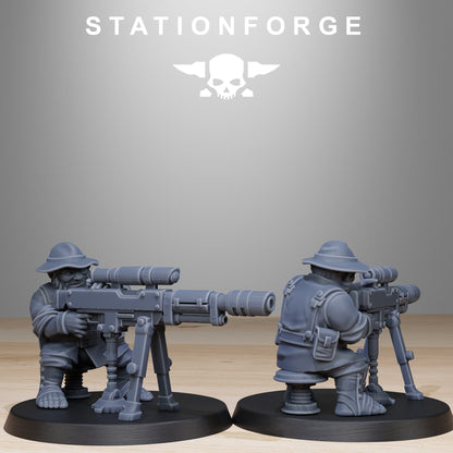 GrimGuard Skulldart Trappers 3d print table game wargame dimensione standard set da 12 miniature | ModelsAndMiniature