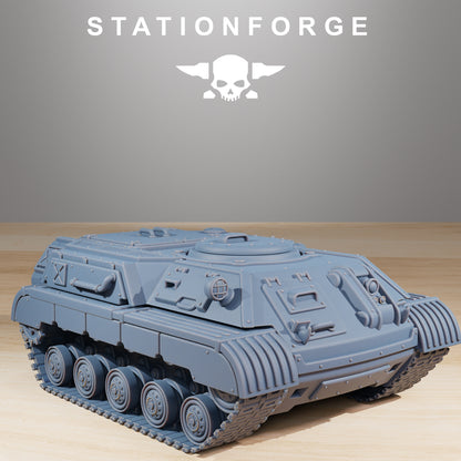 GrimGuard Support Tank 3d print table game wargame dimensione standard