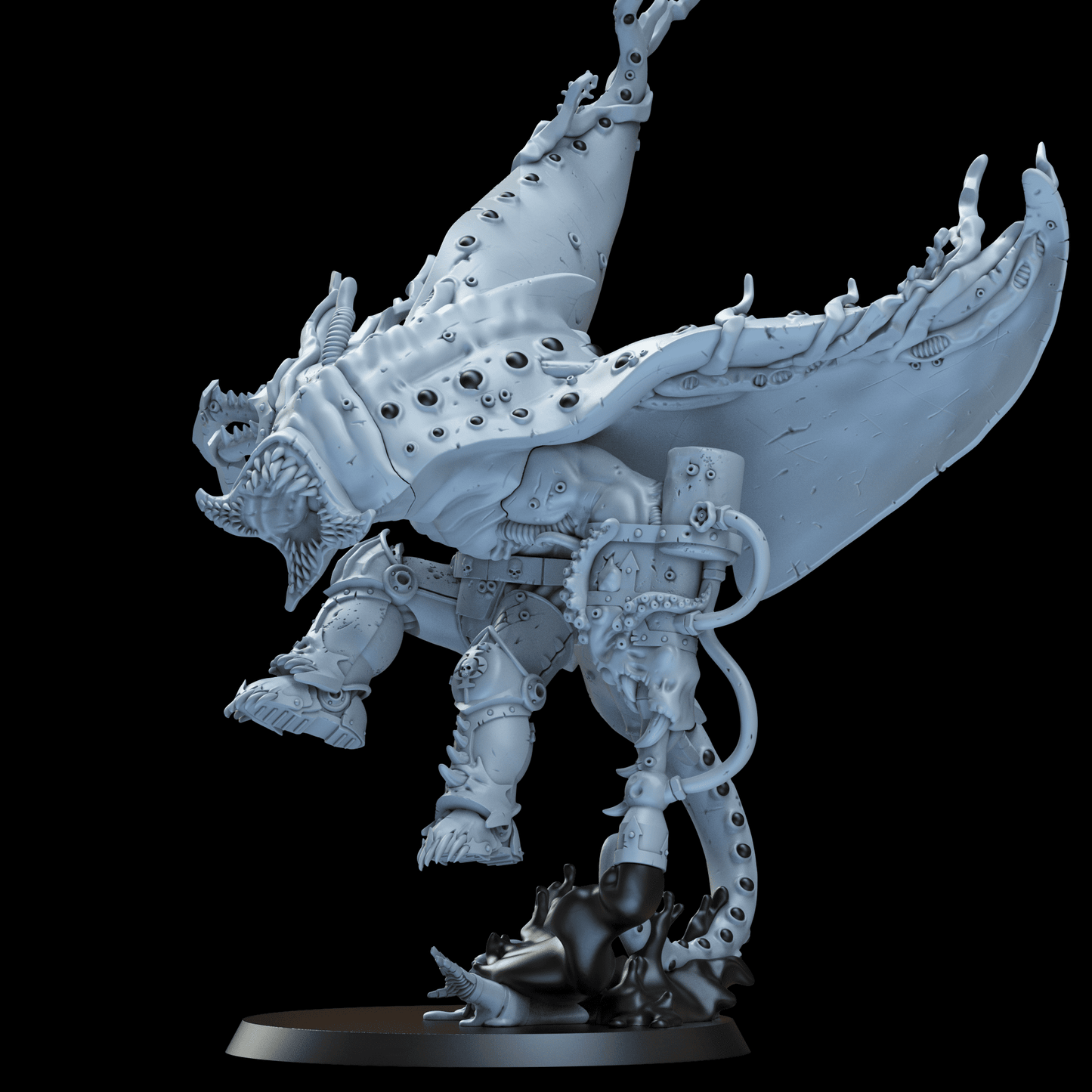 Abyssal dredge prince warhammer 3d print table game wargame standard dimension 1 miniature 10cm | ModelsAndMiniature