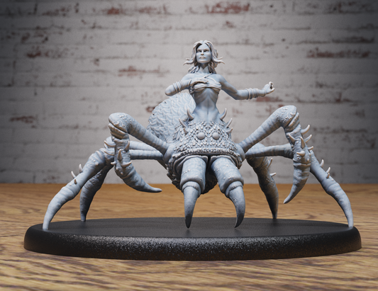 Arachne Sprider Lady  warhammer dungeon and dragon 3d print table game wargame standard dimension | ModelsAndMiniature