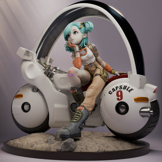 Bulma Dragon Ball in kit di montaggio da colorare action figure da collezione scala 1:6 | ModelsAndMiniature