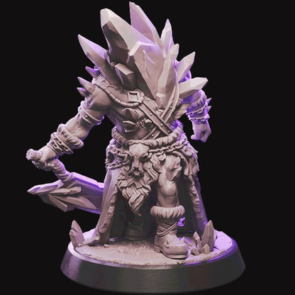 Crystallized Kragudür warhammer dungeon and dragon 3d print table game wargame standard dimension | ModelsAndMiniature