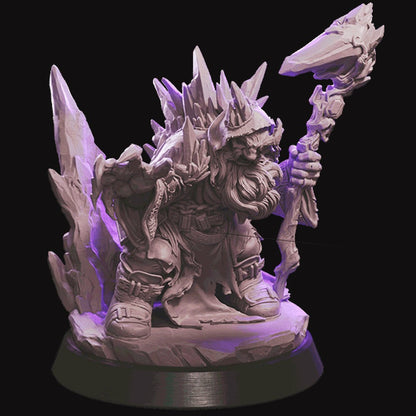 Crystalomancer warhammer dungeon and dragon 3d print table game wargame standard dimension | ModelsAndMiniature