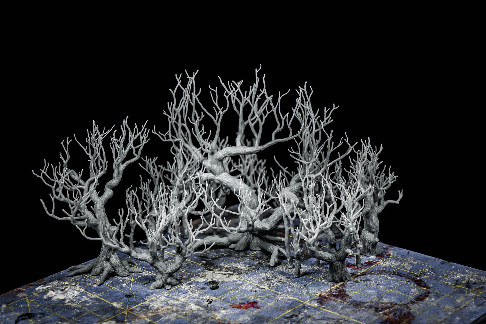 Dark Oak Forest warhammer 3d print table game wargame standard dimension 1 diorama set | ModelsAndMiniature