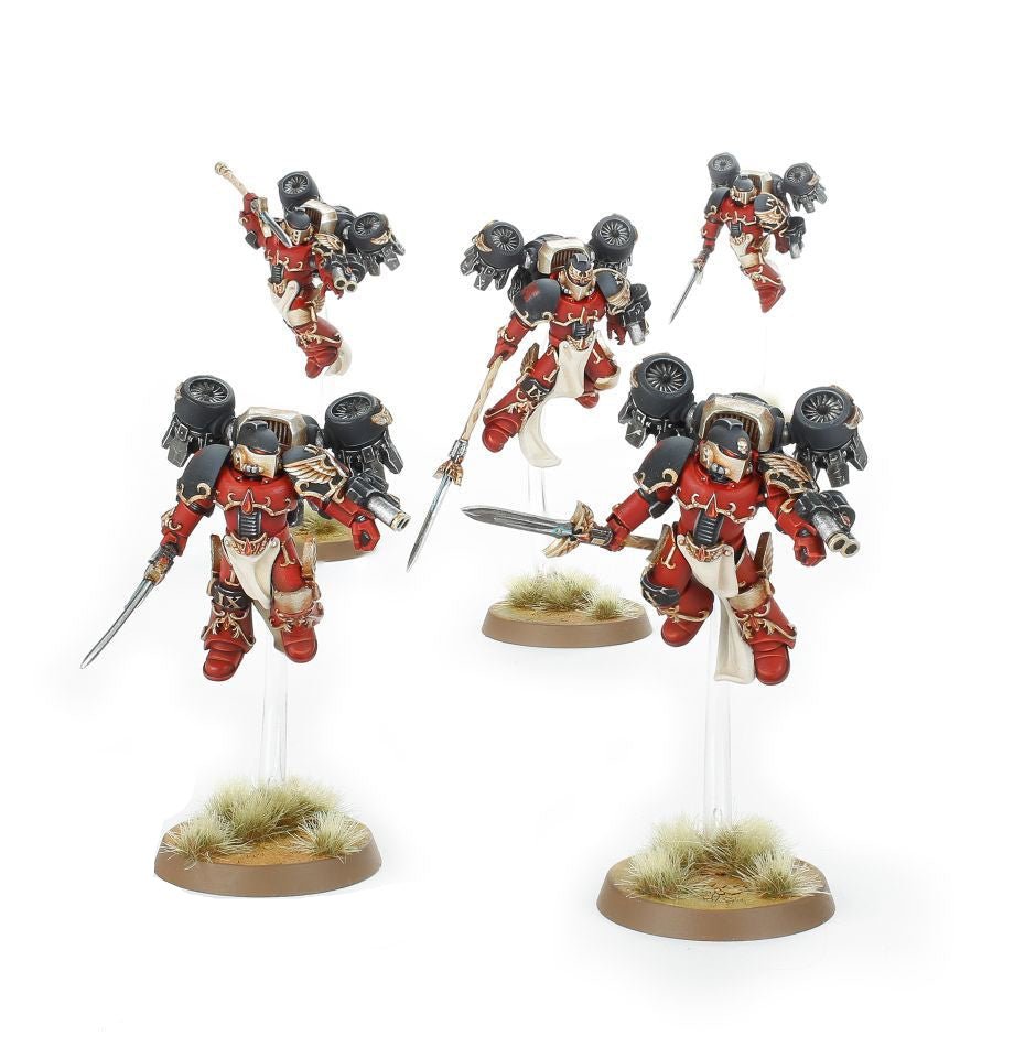 Blood Angel dawn cohort 3d print table game wargame dimensione standard set da 5 miniature | ModelsAndMiniature