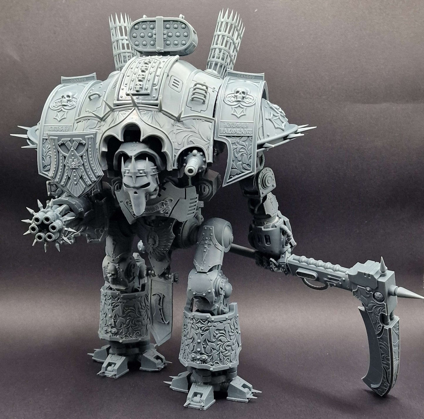 Death knight Charon the Reaper warhammer 3d print table game wargame standard dimension 11cm | ModelsAndMiniature