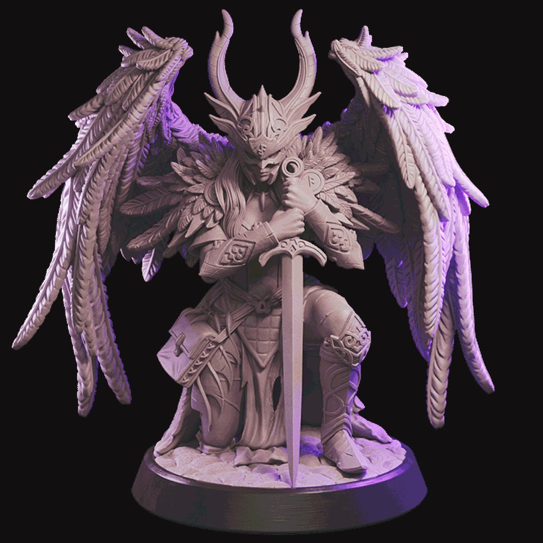 Fallen Valkyrie dungeon and dragon 3d print table game wargame standard dimension | ModelsAndMiniature