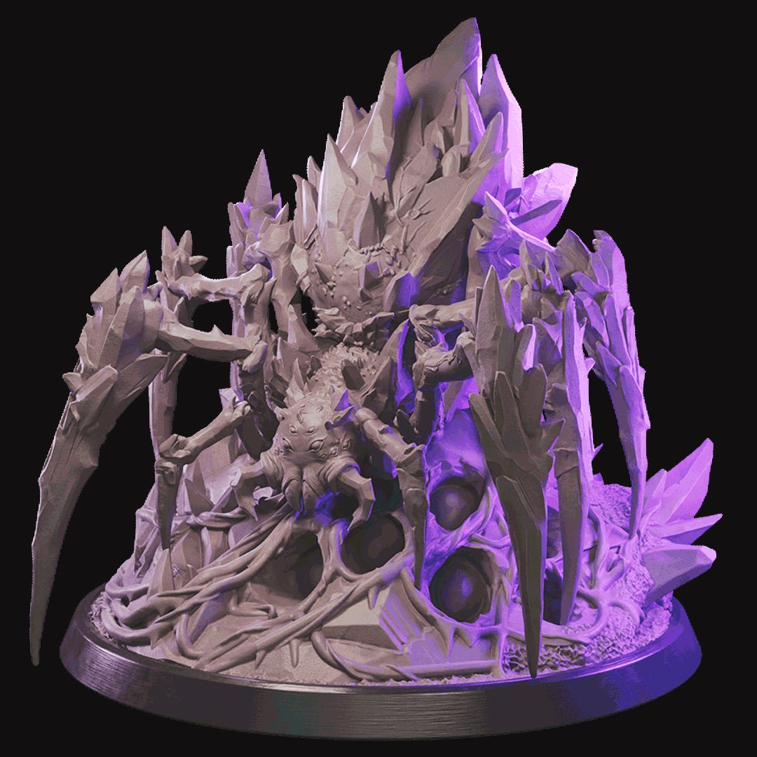 Giant Crystal Spider dungeon and dragon 3d print table game wargame standard dimension | ModelsAndMiniature