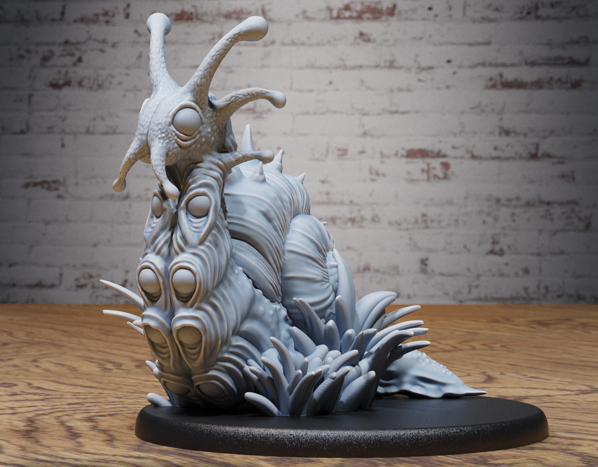 Giant Jungle Snail warhammer dungeon and dragon 3d print table game wargame standard dimension | ModelsAndMiniature