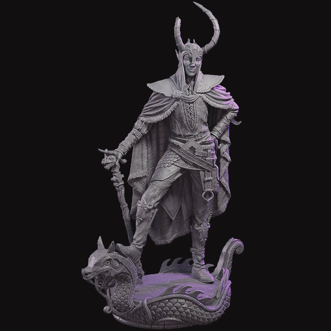 God Loki warhammer dungeon and dragon 3d print table game wargame standard dimension | ModelsAndMiniature