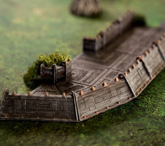 Gothic Trench warhammer 3d print table game wargame standard dimension 1 diorama set | ModelsAndMiniature