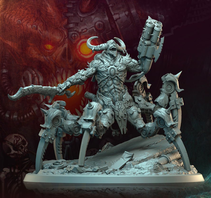 Helljaw Jaggernoaut warhammer dungeon and dragon 3d print table game wargame standard dimension | ModelsAndMiniature