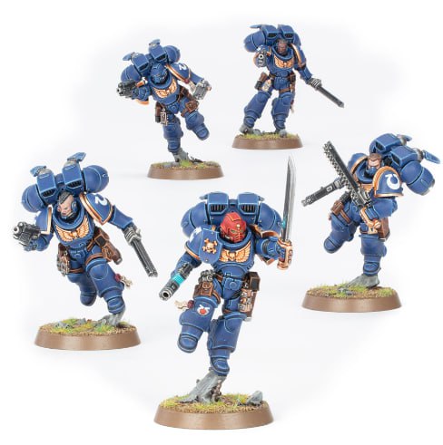 Jump Assult intercessors warhammer 3d print table game wargame dimensione standard set da 5 miniature | ModelsAndMiniature