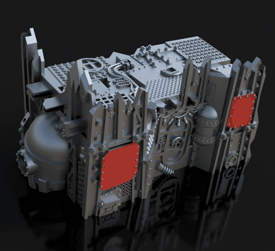 Octarius Replica warhammer 3d print table game wargame dimensione standard set fortezza degli orchi | ModelsAndMiniature