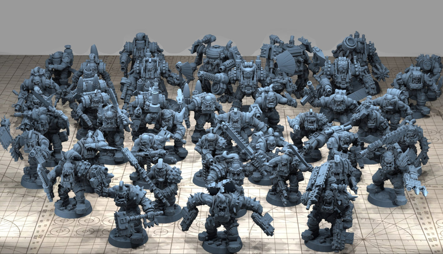 Orks Mega pack warhammer 40k stl file orc