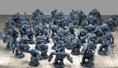 Orks Mega pack warhammer 40k stl file orc