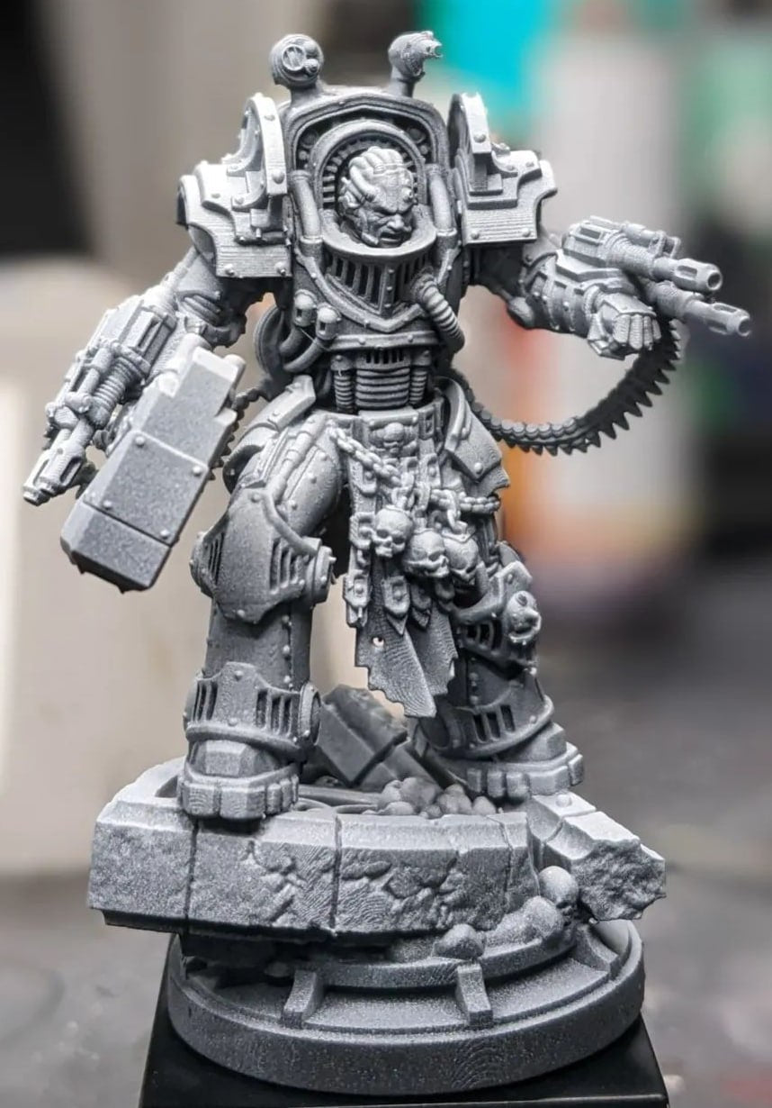 Perturabo iron knight space marine 3d print table game wargame warhammer dimensione standard set da 1 diorma con miniatura | ModelsAndMiniature