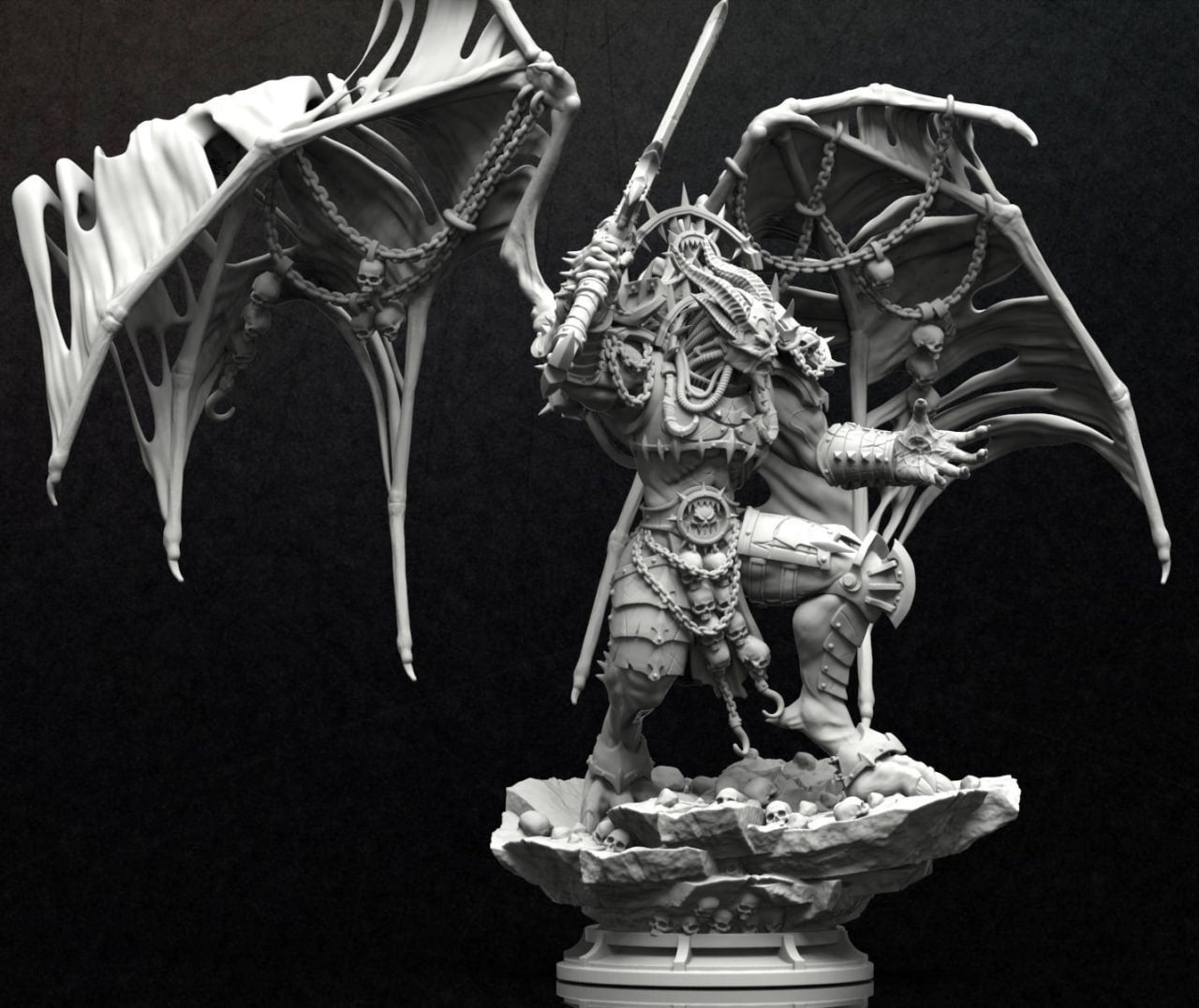 Primaris devourer of worlds warhammer dungeon and dragon 3d print table game wargame standard dimension 140mm | ModelsAndMiniature