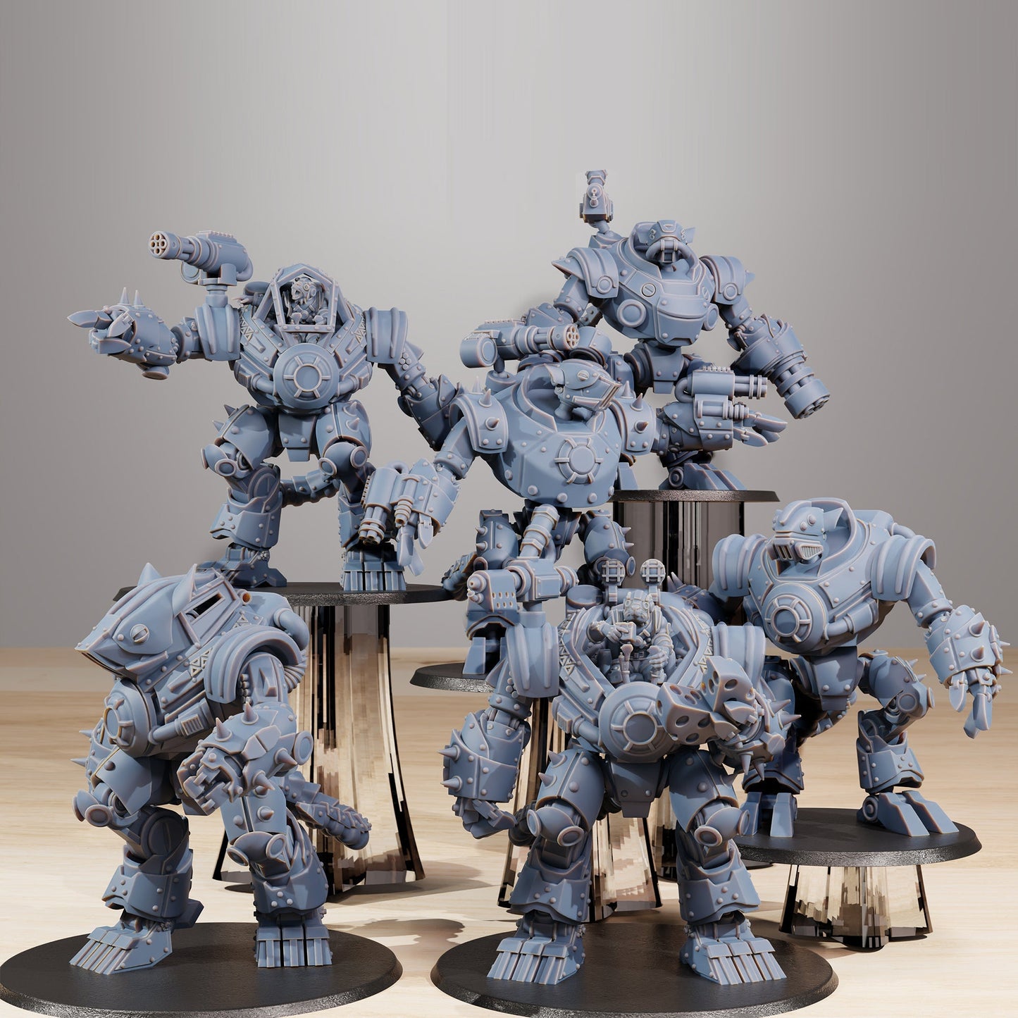 Raticus Clankers warhammer dungeons and dragons 3d print table game wargame standard dimension | ModelsAndMiniature