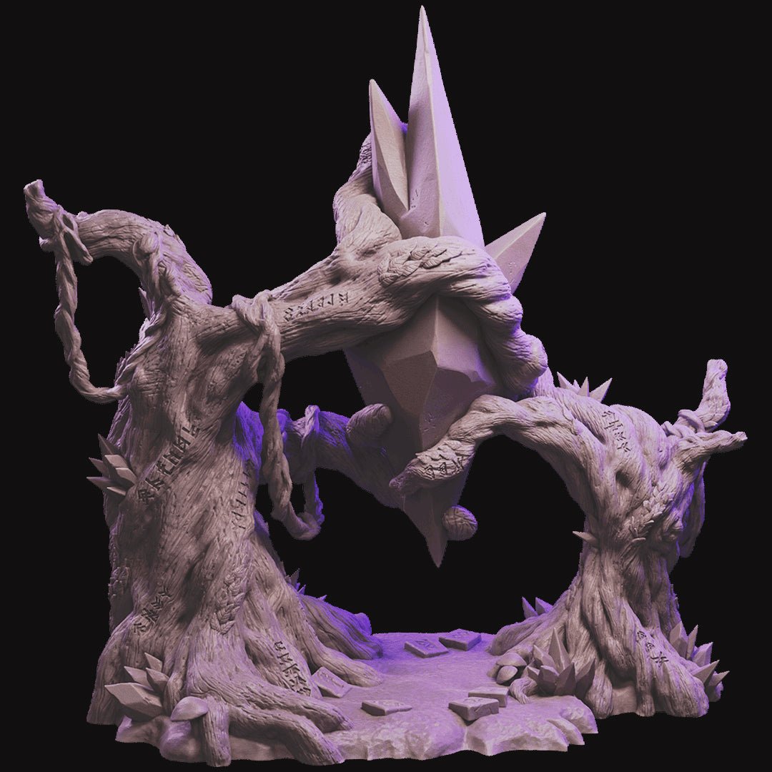 Runic Altar dungeon and dragon 3d print table game wargame standard dimension | ModelsAndMiniature