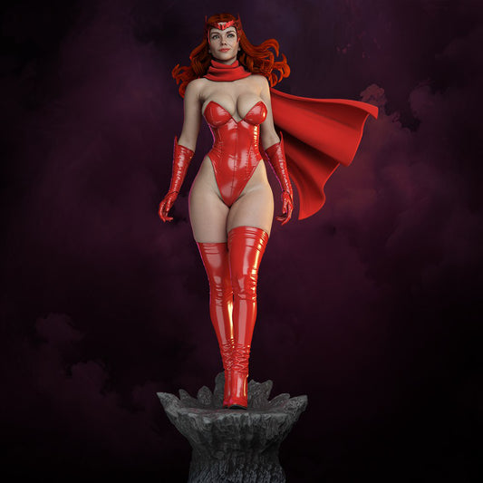 Scarlet Witch in kit di montaggio da colorare action figure da collezione scala 1:6 | ModelsAndMiniature