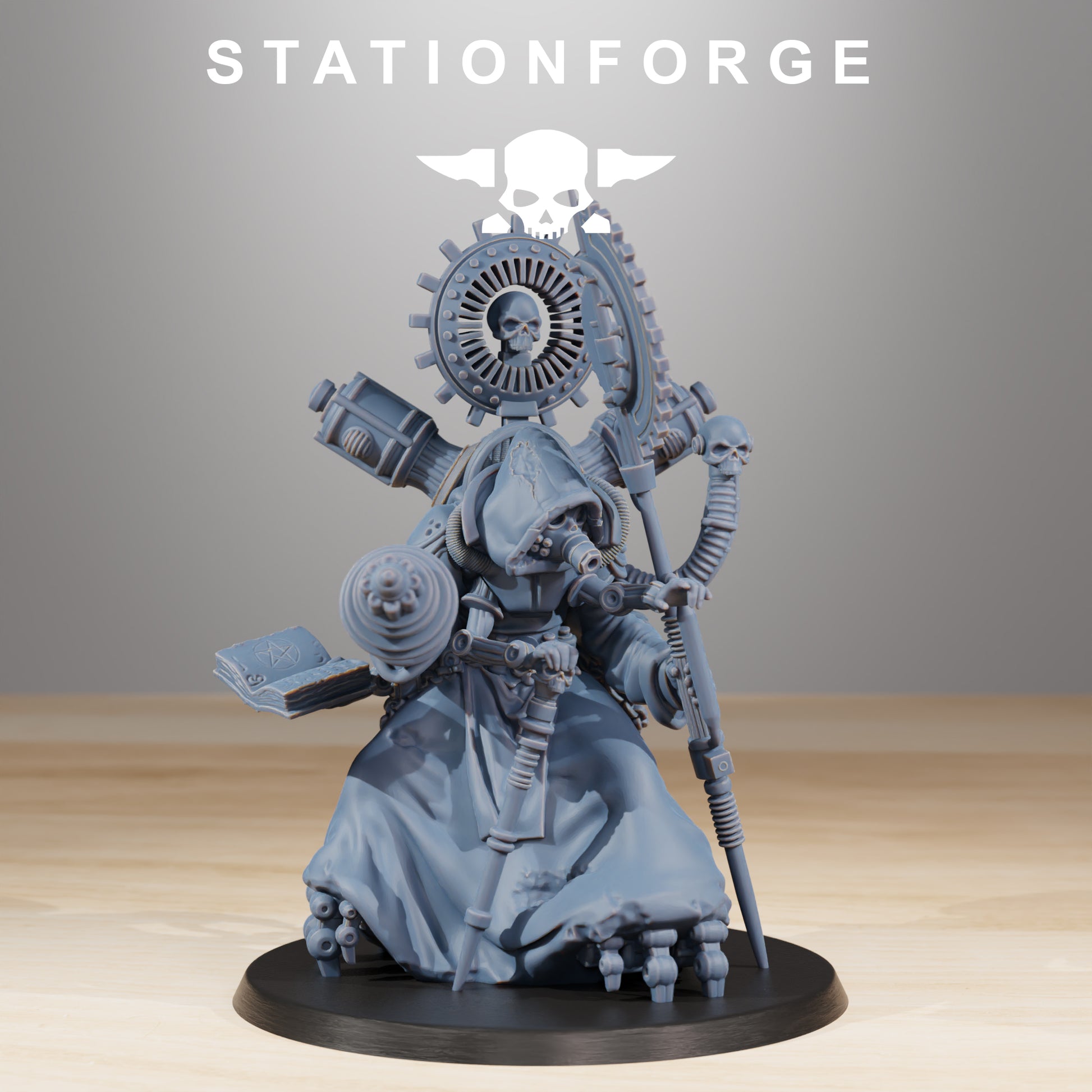 Stationforge Scavenger Cultist Leader and The Seer per table game warhammer 3d print table game wargame standard dimension set da 2 miniature | ModelsAndMiniature