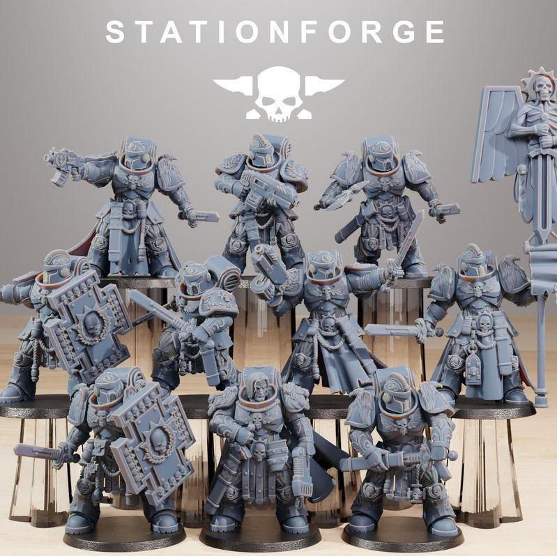 Stationforge Socratis Guardsmen per table game warhammer 3d print table game wargame standard dimension set da 10 miniature | ModelsAndMiniature