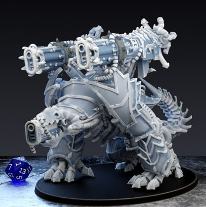 Steelhound infernus warhammer dungeon and dragon 3d print table game wargame standard dimension 120mm | ModelsAndMiniature