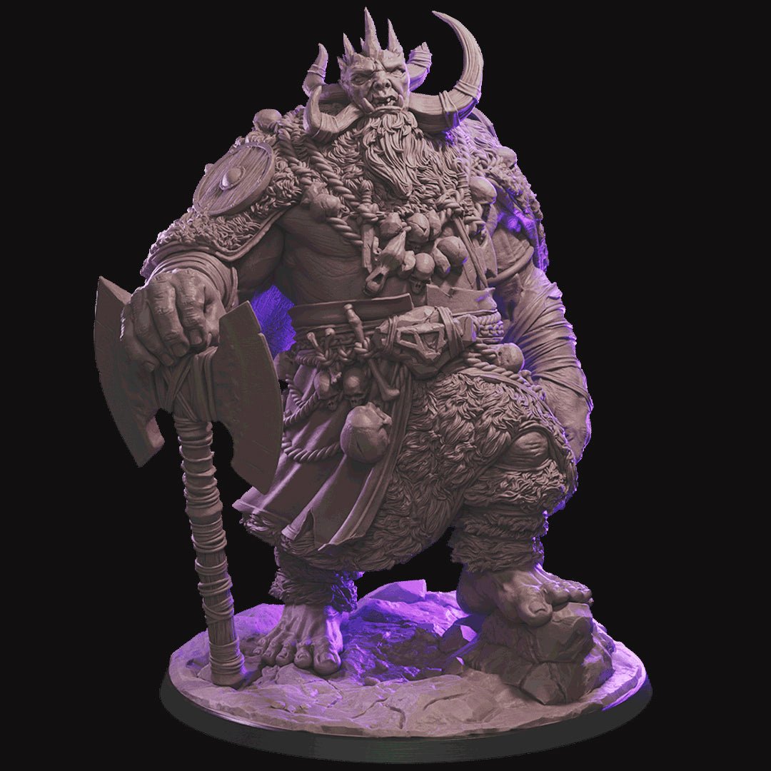 Troll King dungeon and dragon 3d print table game wargame standard dimension (Copia) | ModelsAndMiniature