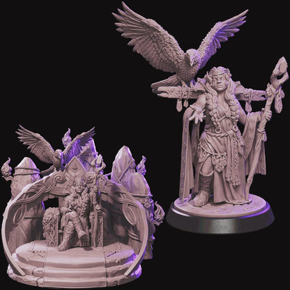 Raven Queen dungeon and dragon 3d print table game wargame standard dimension | ModelsAndMiniature