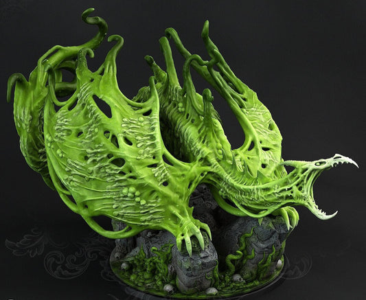 ooze dragon 3d print table game wargame dimensione standard set da 1 miniature 10cm | ModelsAndMiniature