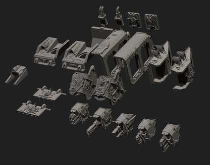 Land Raider blood angels redemer for 3d print table game warhammer 3d print table game wargame standard dimension 1 vehicle | ModelsAndMiniature